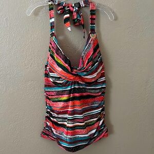 Women’s Plus Size Anne Cole Tankini Halter Swim Top, 18W